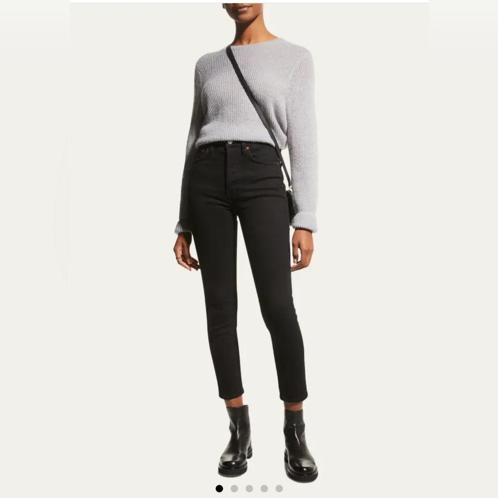 NWT RE/DONE90s High-Rise Ankle Crop Jeans sz 31